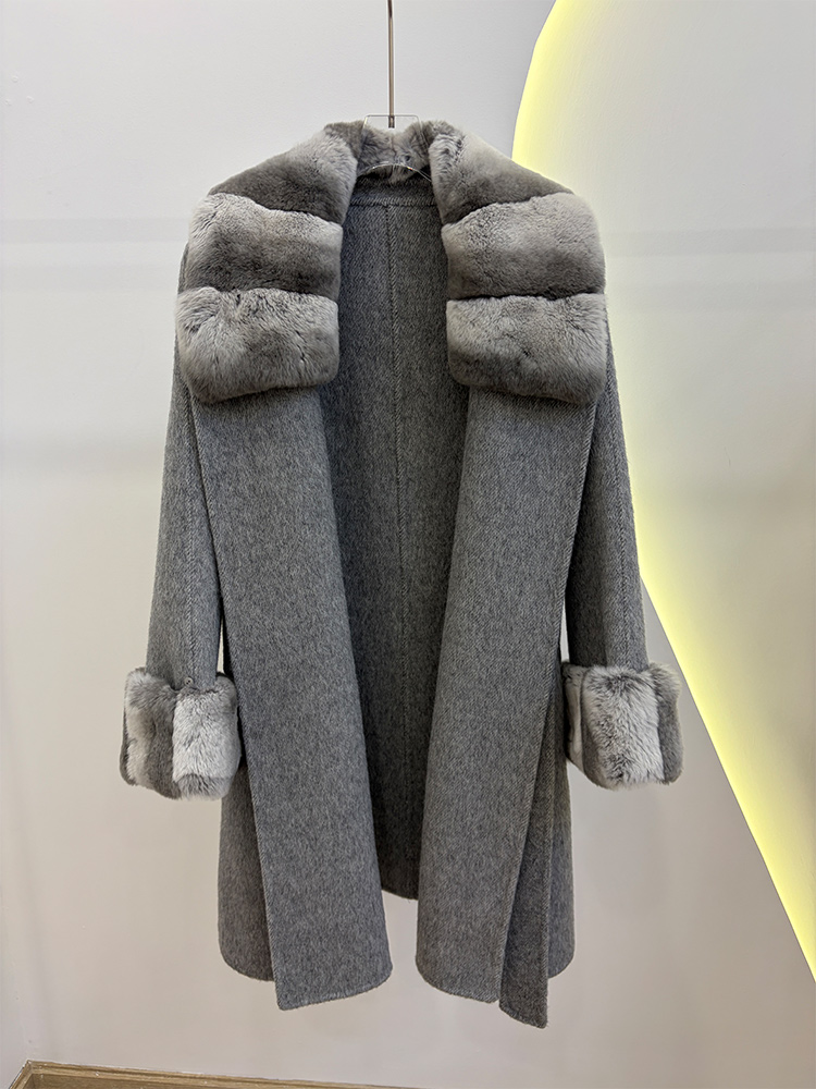 Autumn Winter Real Fur Coat Ja - đánh giá và giá Wool Coat Peacoat