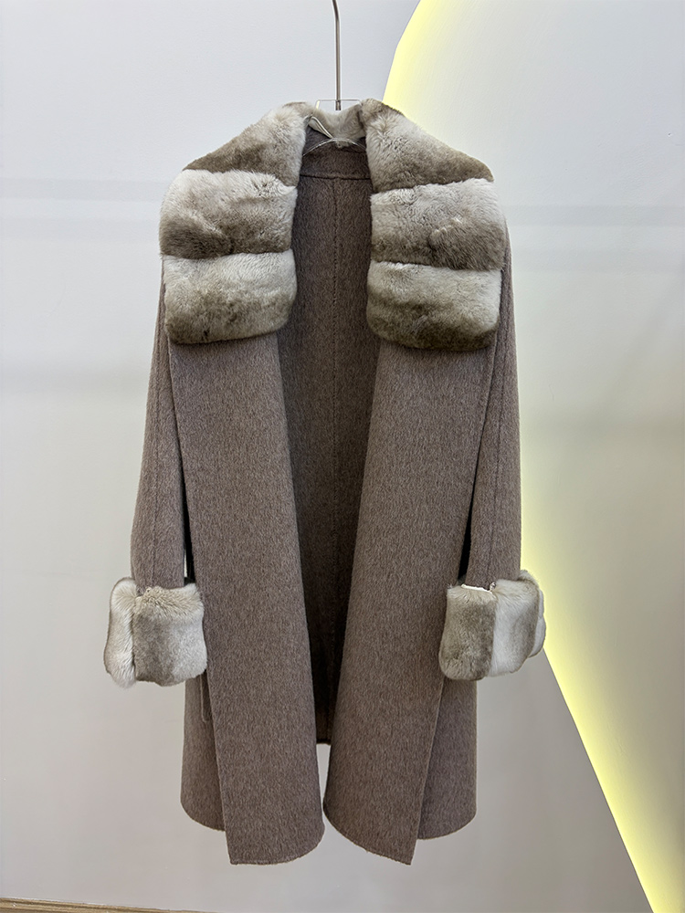 Autumn Winter Real Fur Coat Ja - đánh giá và giá Wool Coat Peacoat
