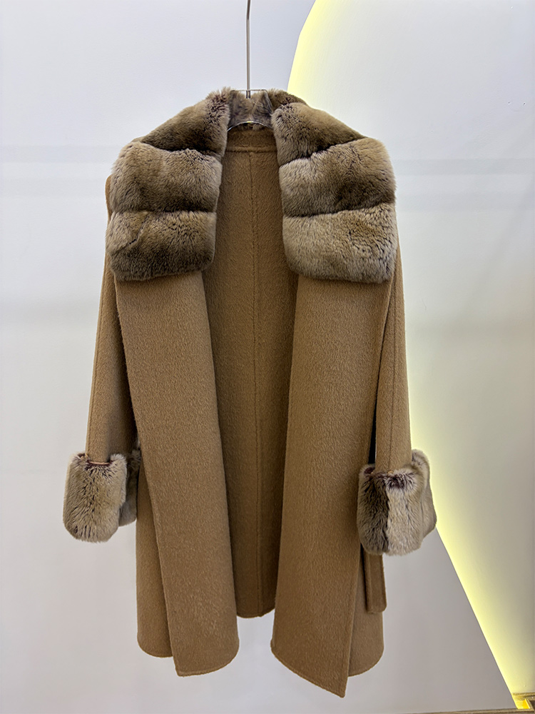 Autumn Winter Real Fur Coat Ja - đánh giá và giá Wool Coat Peacoat