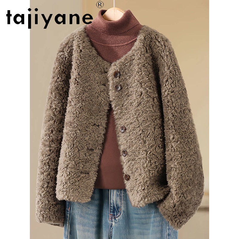 TAJIYANE 100% Wool Shearing Re - đánh giá và giá Wool Coat Peacoat