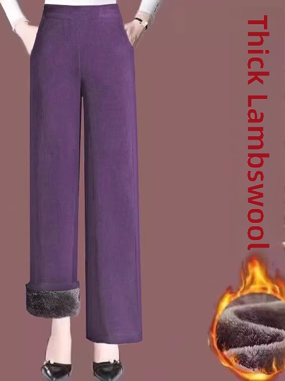 Thickened Fleece Lined High Wa - đánh giá và giá Corduroy Pant Warm