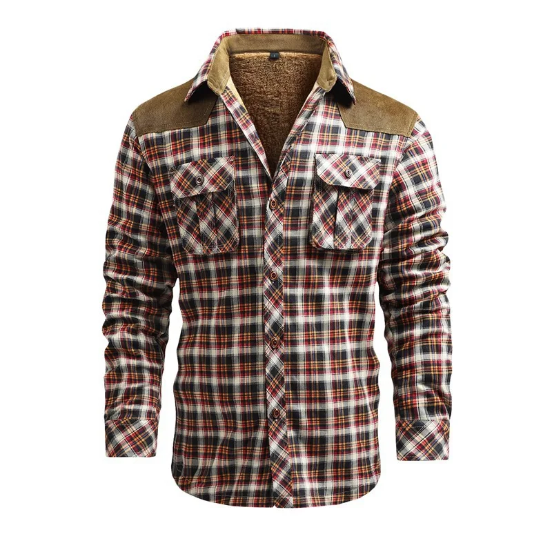 Nam Mùa Đông Cổ Áo Sơ Mi Áo Kh - đánh giá và giá Flannel Shirt Lined